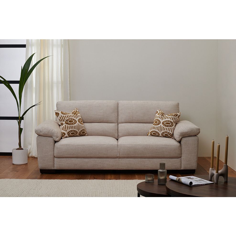 Turin 3 Seater Sofa in Piero Clay Fabric 2