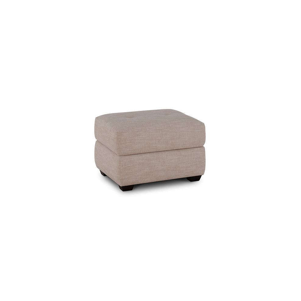 Turin Storage Footstool in Piero Clay Fabric 3