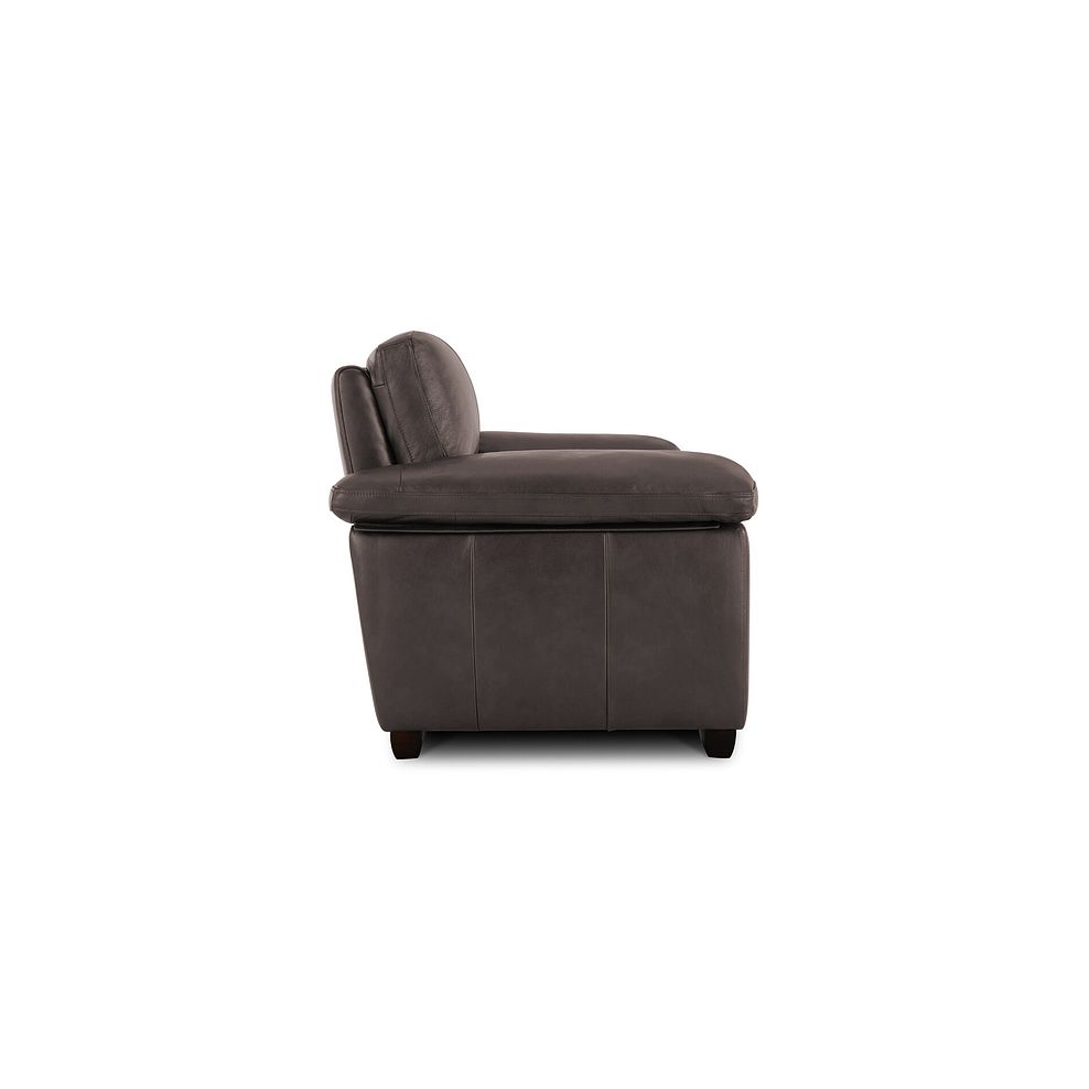 Turin 2 Seater Sofa in Dark Grey Leather 4