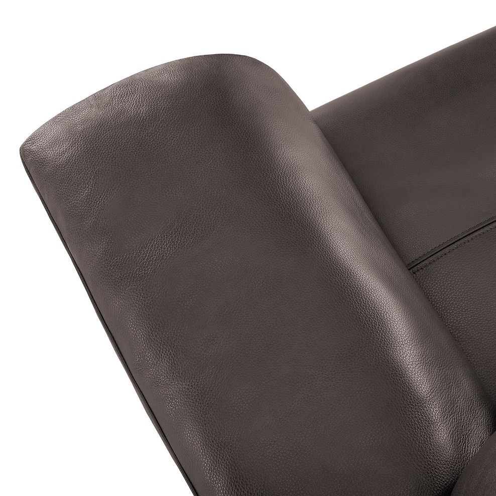 Turin 2 Seater Sofa in Dark Grey Leather 6