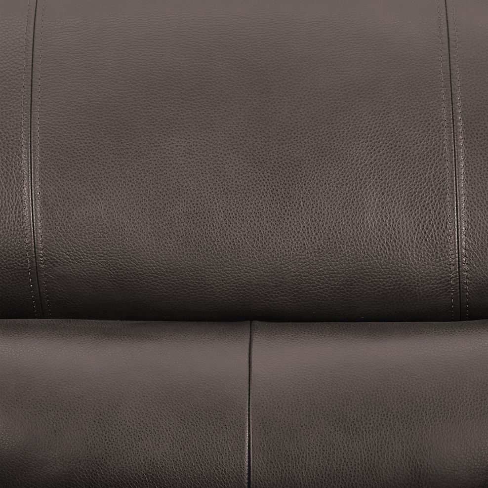 Turin 2 Seater Sofa in Dark Grey Leather 8