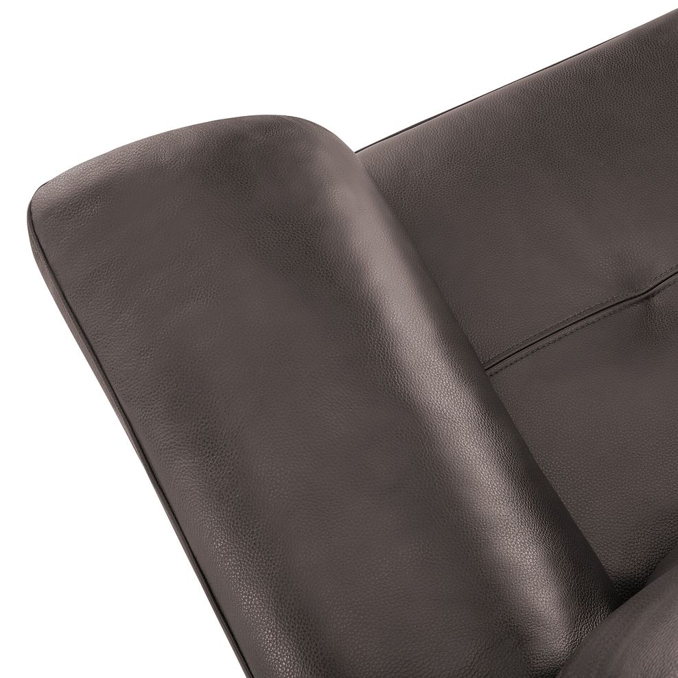 Turin Armchair in Dark Grey Leather 7