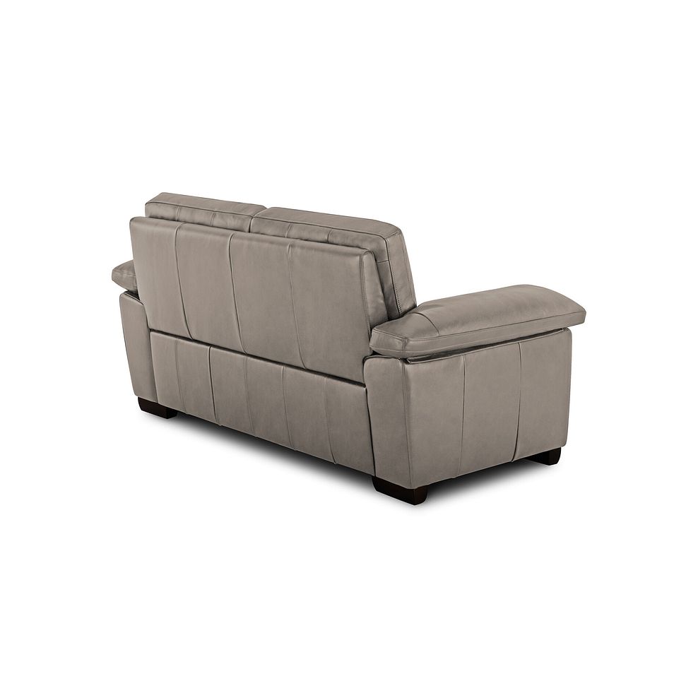 Turin 2 Seater Sofa in Light Grey Leather 3