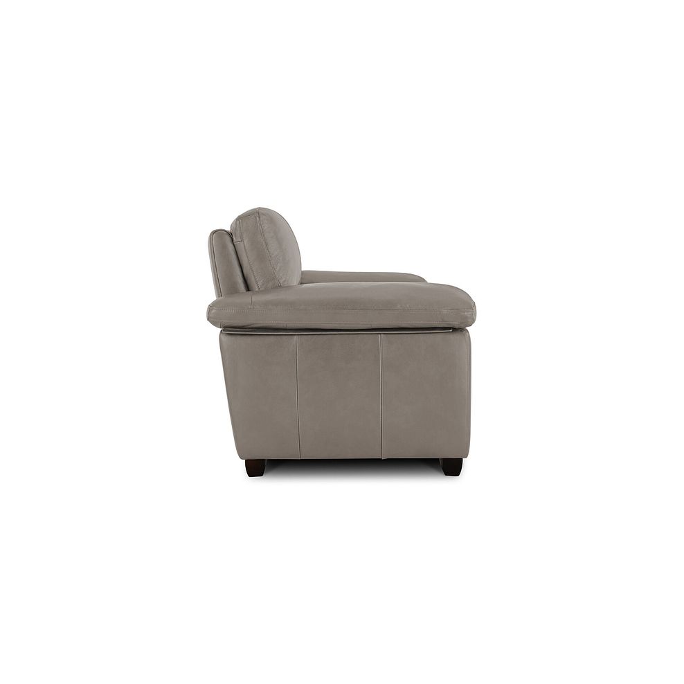 Turin 2 Seater Sofa in Light Grey Leather 4