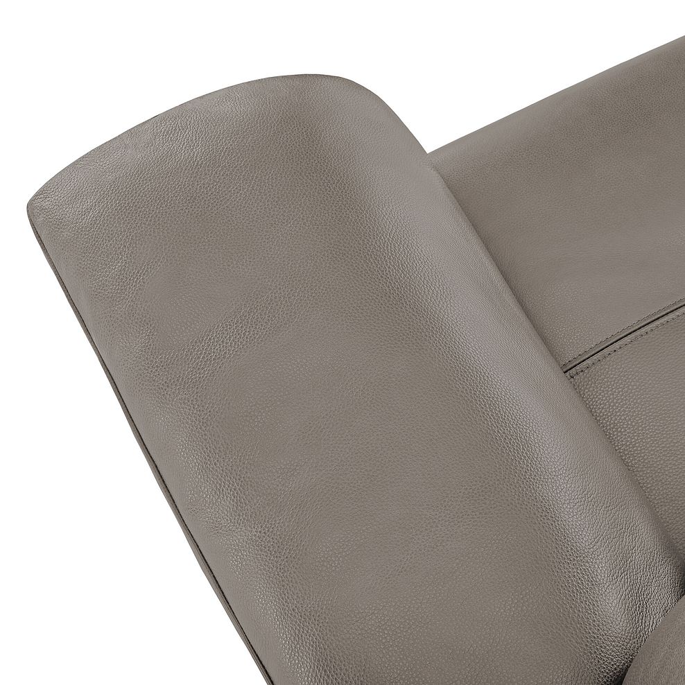 Turin 2 Seater Sofa in Light Grey Leather 7