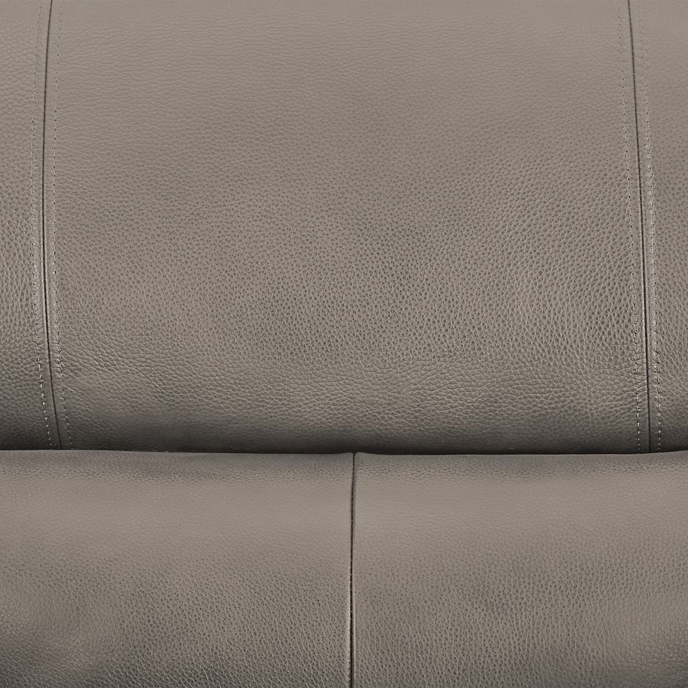 Turin 2 Seater Sofa in Light Grey Leather 8
