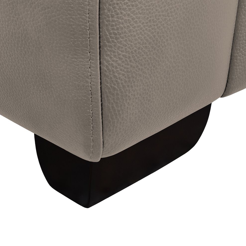 Turin Armchair in Light Grey Leather 5