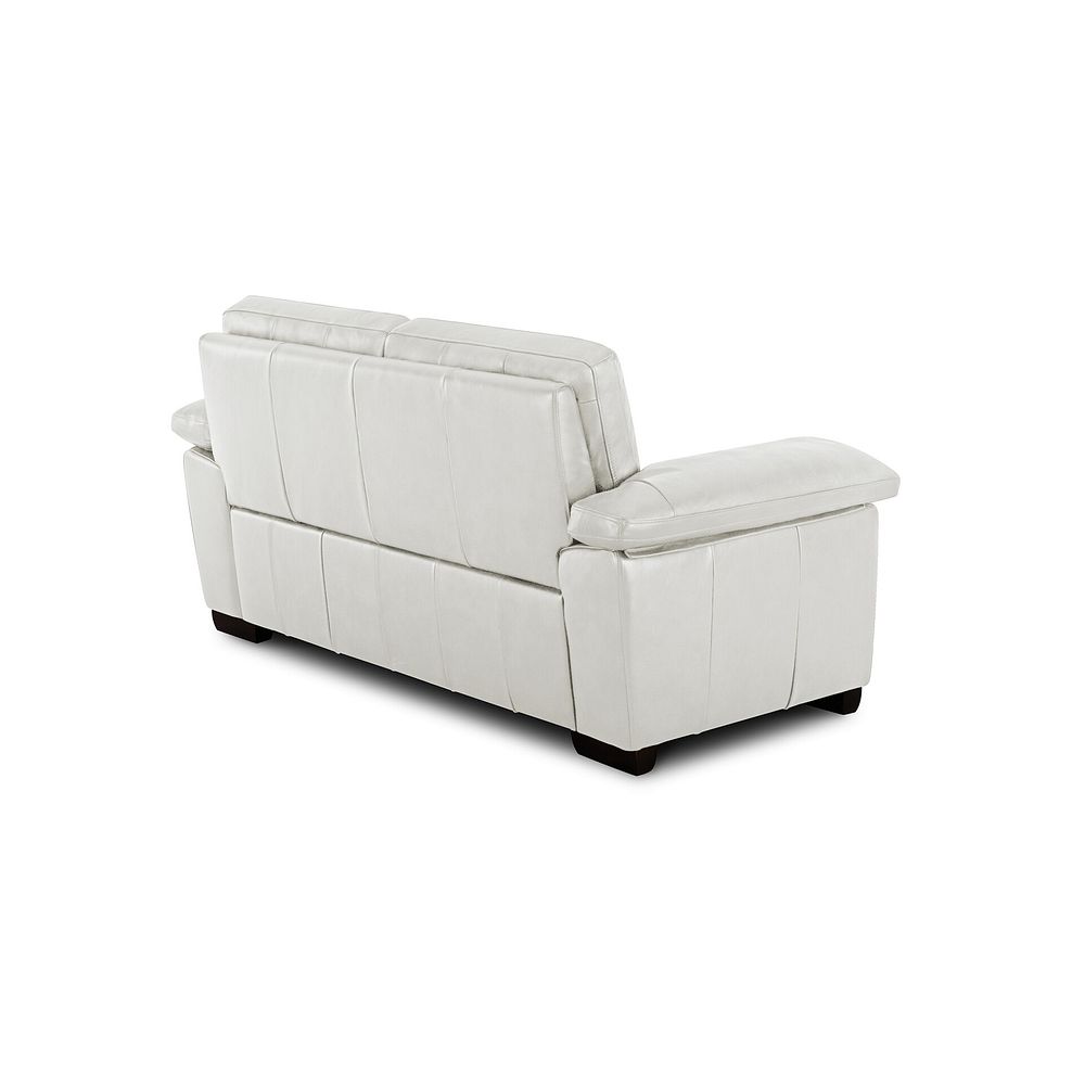 Turin 2 Seater Sofa in Off White Leather 3