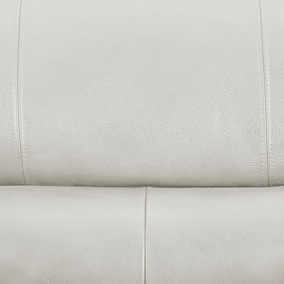 Turin 2 Seater Sofa in Off White Leather 8