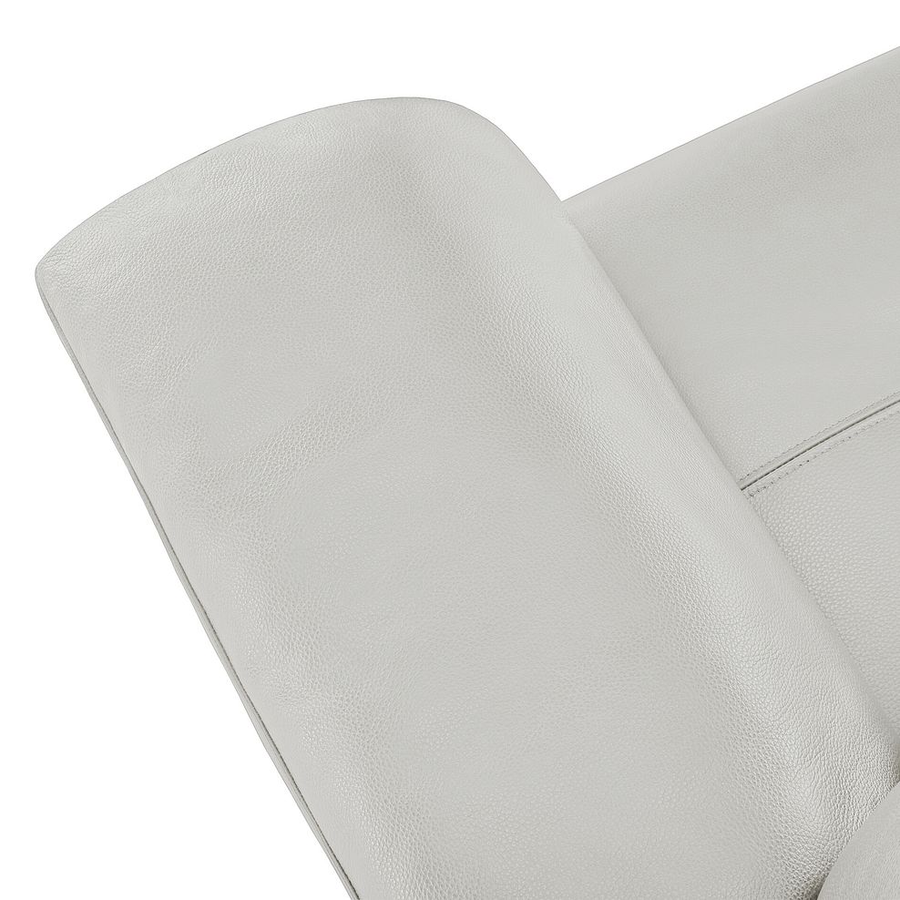 Turin 3 Seater Sofa in Off White Leather 6