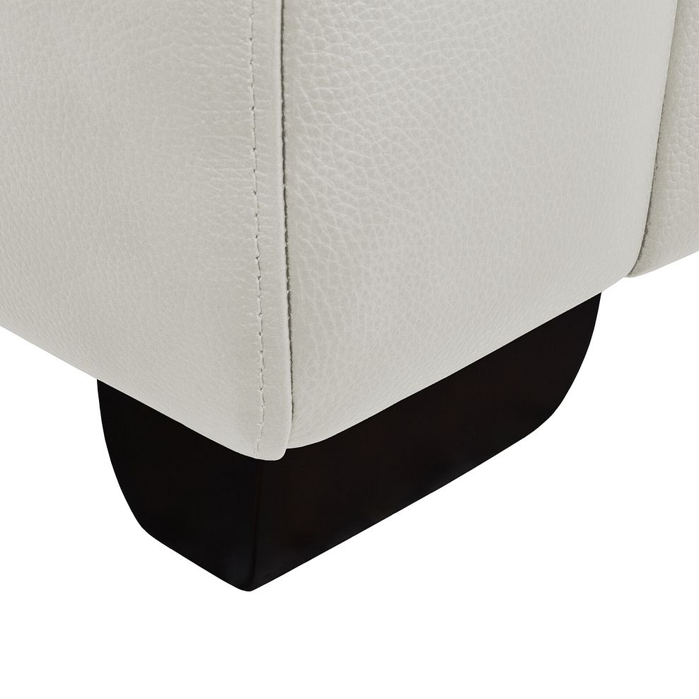 Turin Armchair in Off White Leather 5