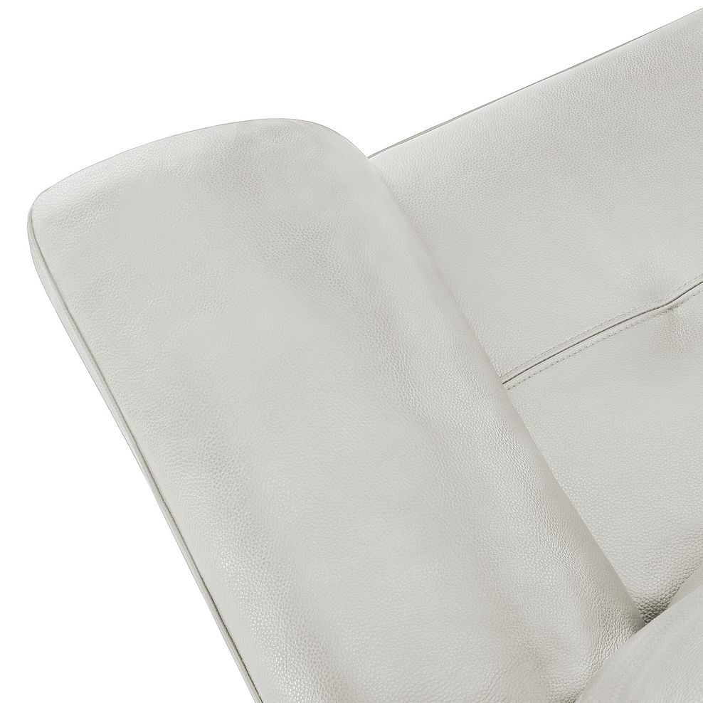 Turin Armchair in Off White Leather 7