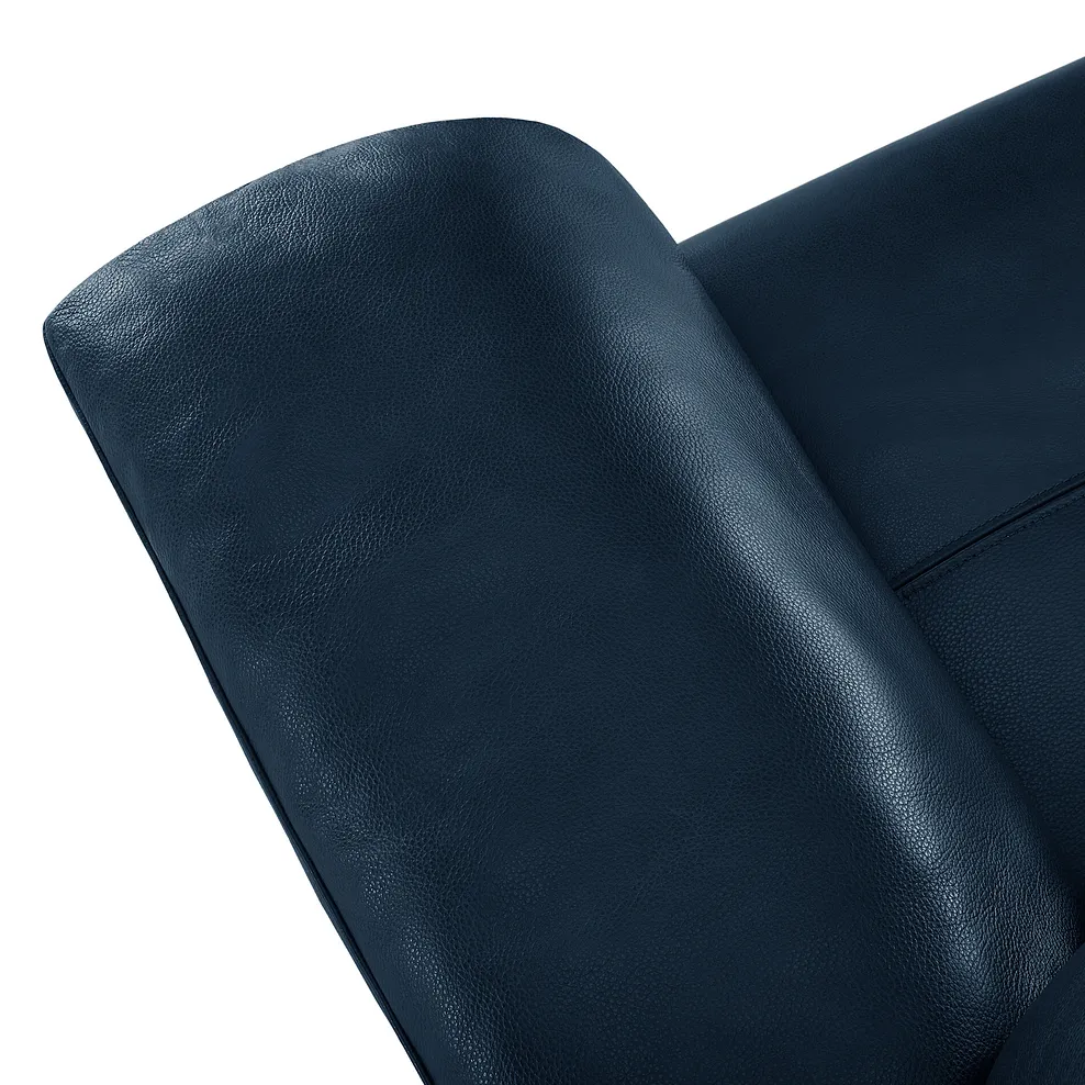 Turin 2 Seater Sofa in Petrol Leather 6
