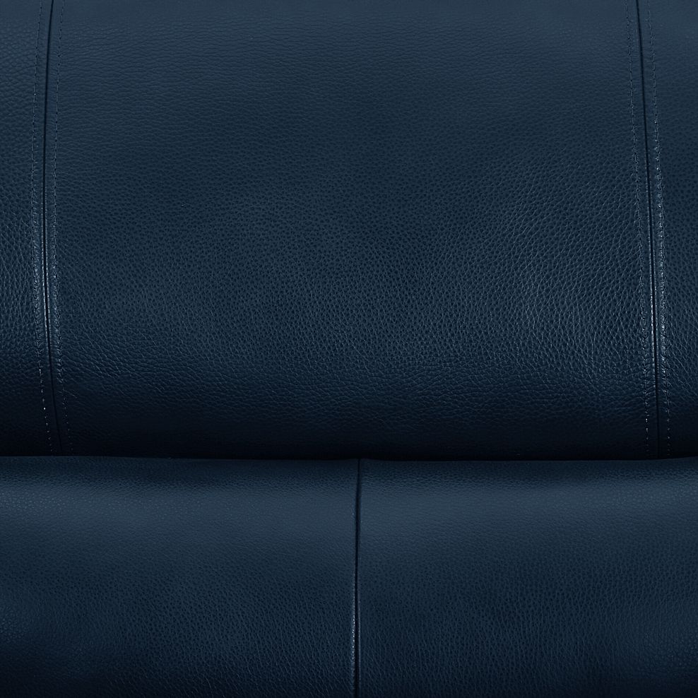 Turin 3 Seater Sofa in Petrol Leather 8