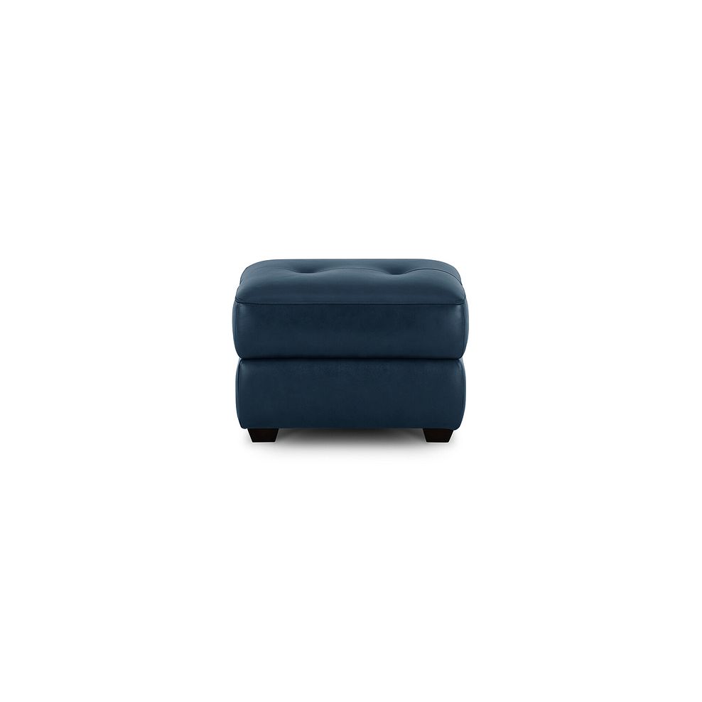 Turin Storage Footstool in Petrol Leather Thumbnail 2