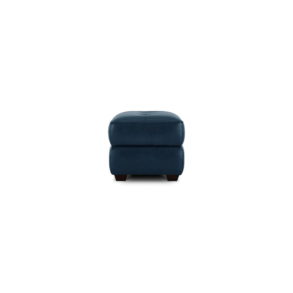 Turin Storage Footstool in Petrol Leather Thumbnail 4