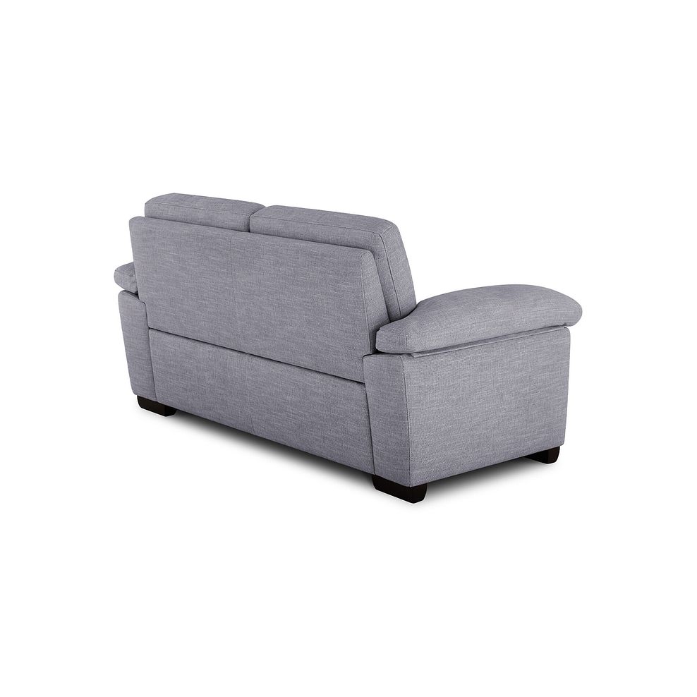 Turin 2 Seater Sofa in Piero Silver Fabric 3