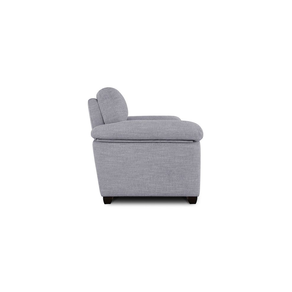 Turin 2 Seater Sofa in Piero Silver Fabric 4