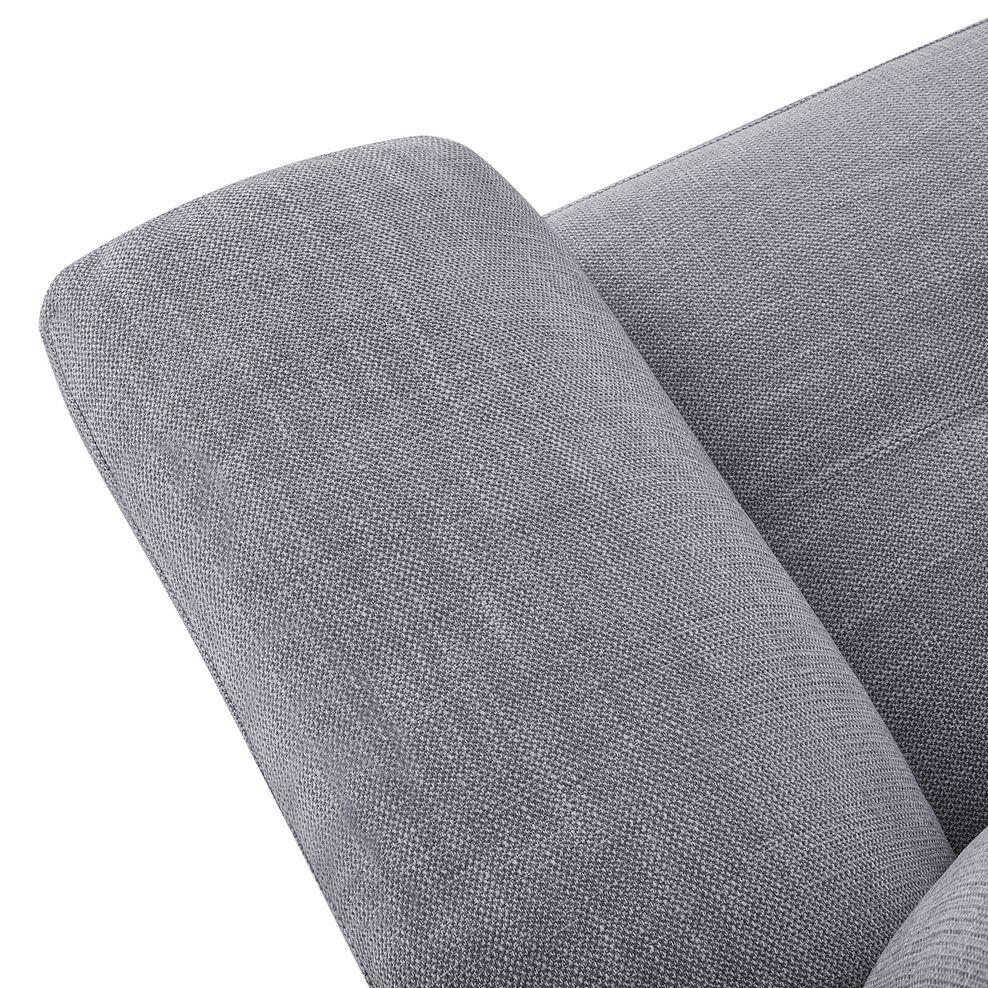 Turin 2 Seater Sofa in Piero Silver Fabric 6
