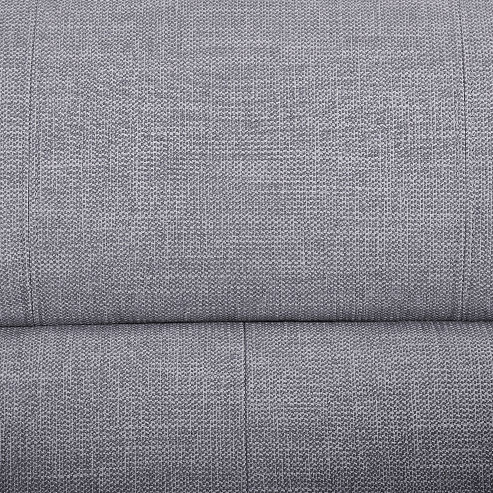 Turin 3 Seater Sofa in Piero Silver Fabric 8