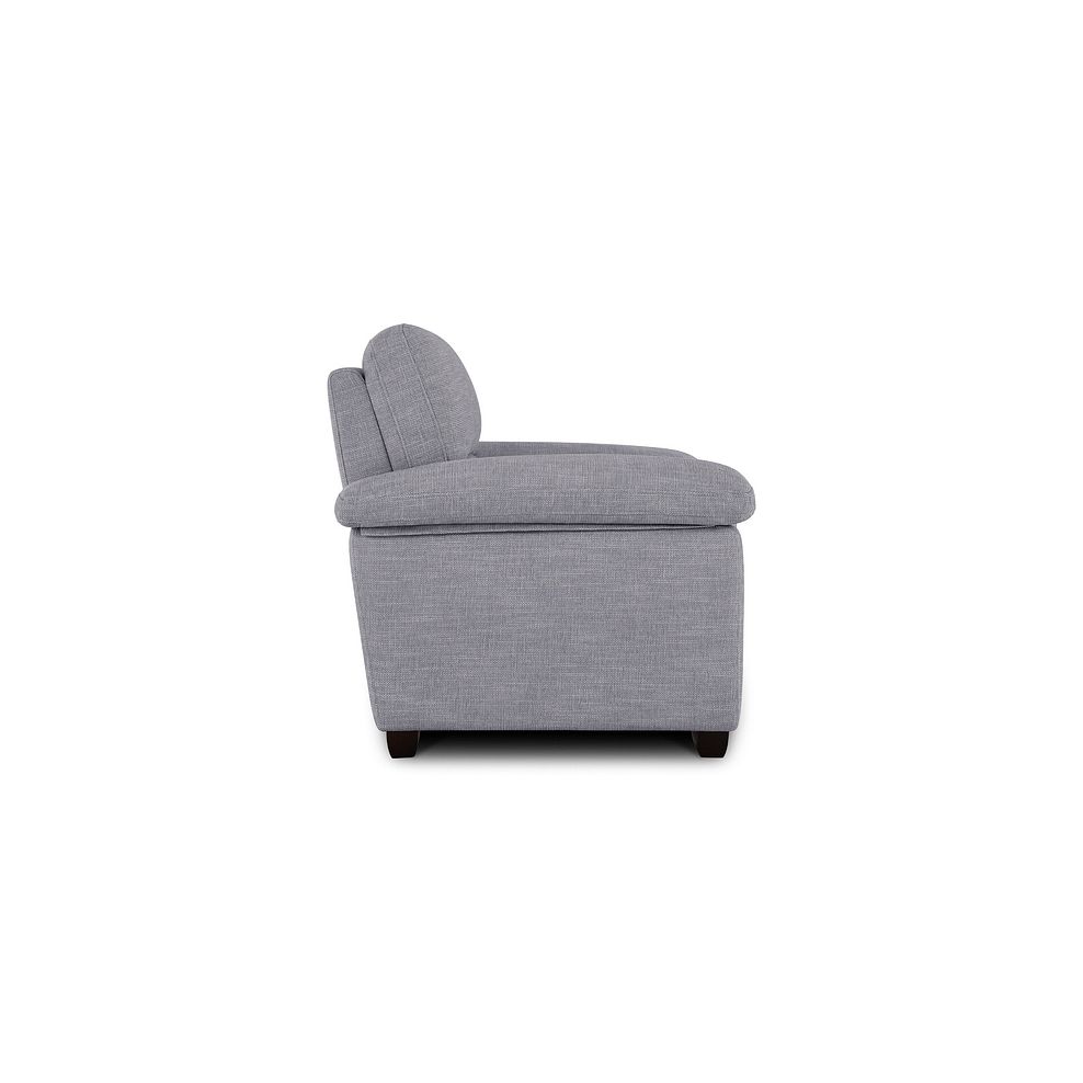 Turin Armchair in Piero Silver Fabric 4
