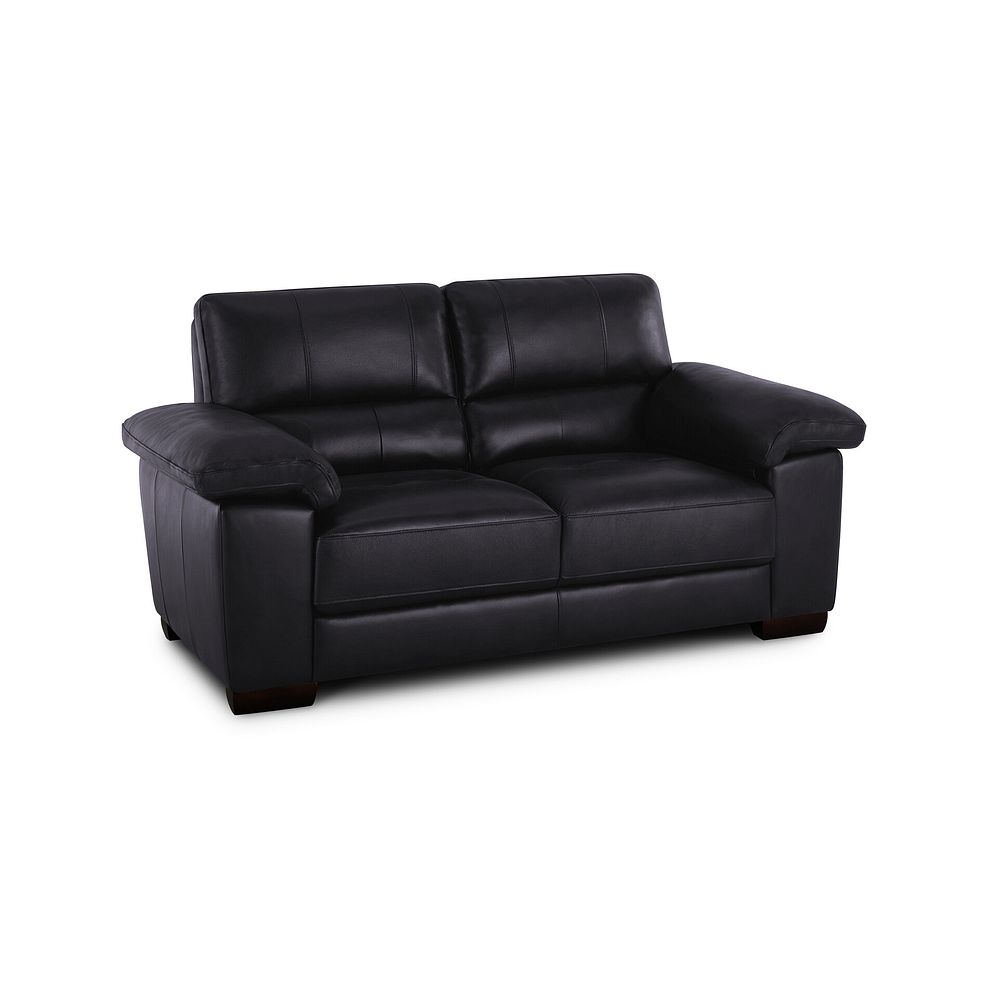 Turin 2 Seater Sofa in Slate Leather 1