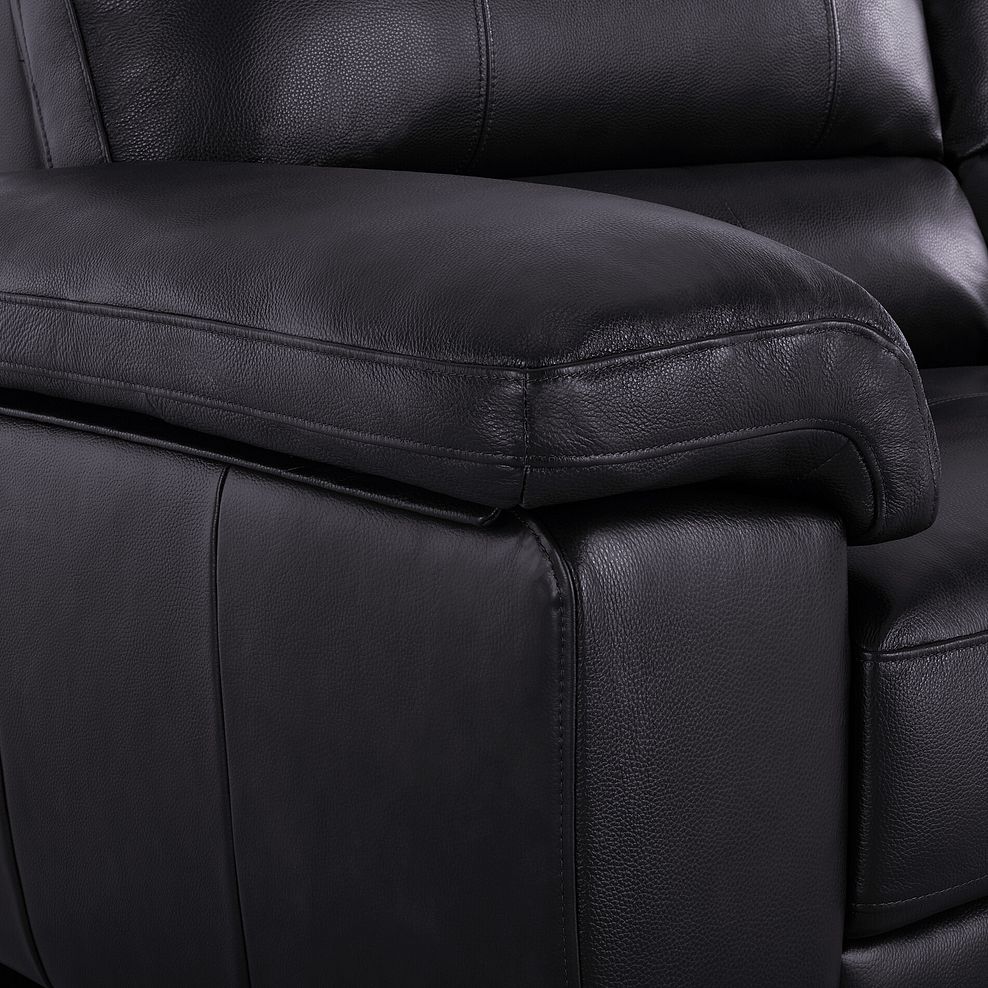 Turin 2 Seater Sofa in Slate Leather 5