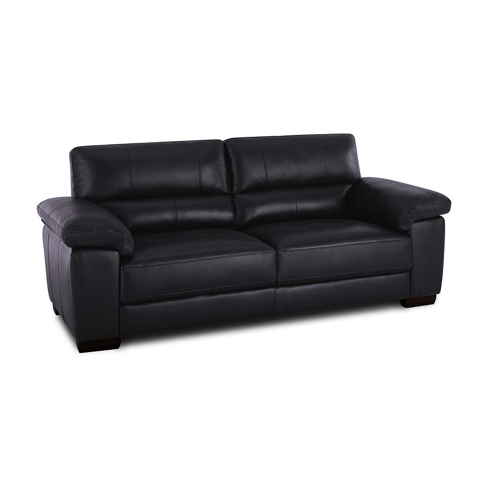 Turin 3 Seater Sofa in Slate Leather 1