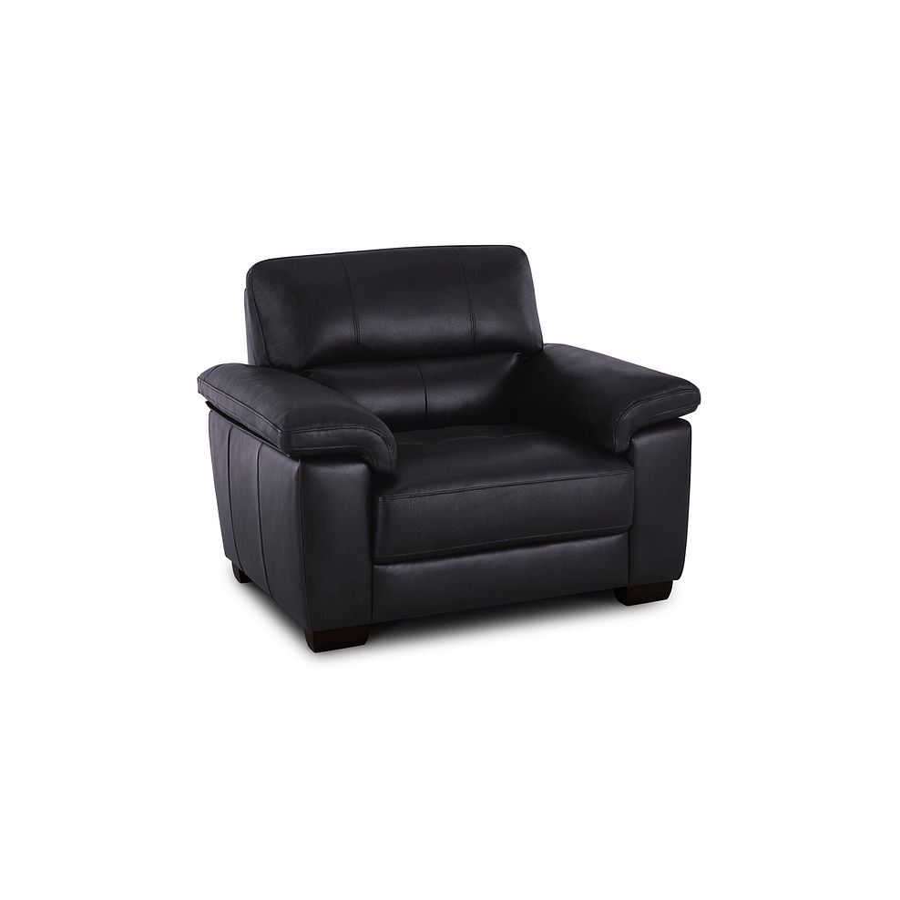 Turin Armchair in Slate Leather 1