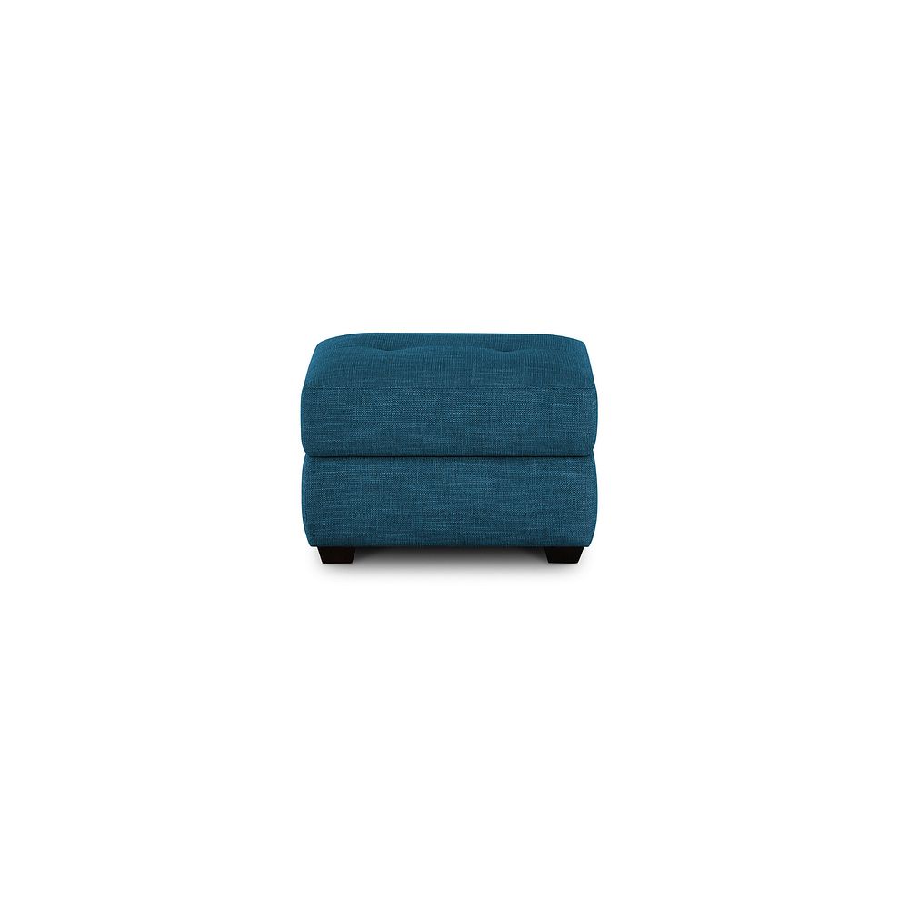 Turin Storage Footstool in Piero Teal Fabric 2