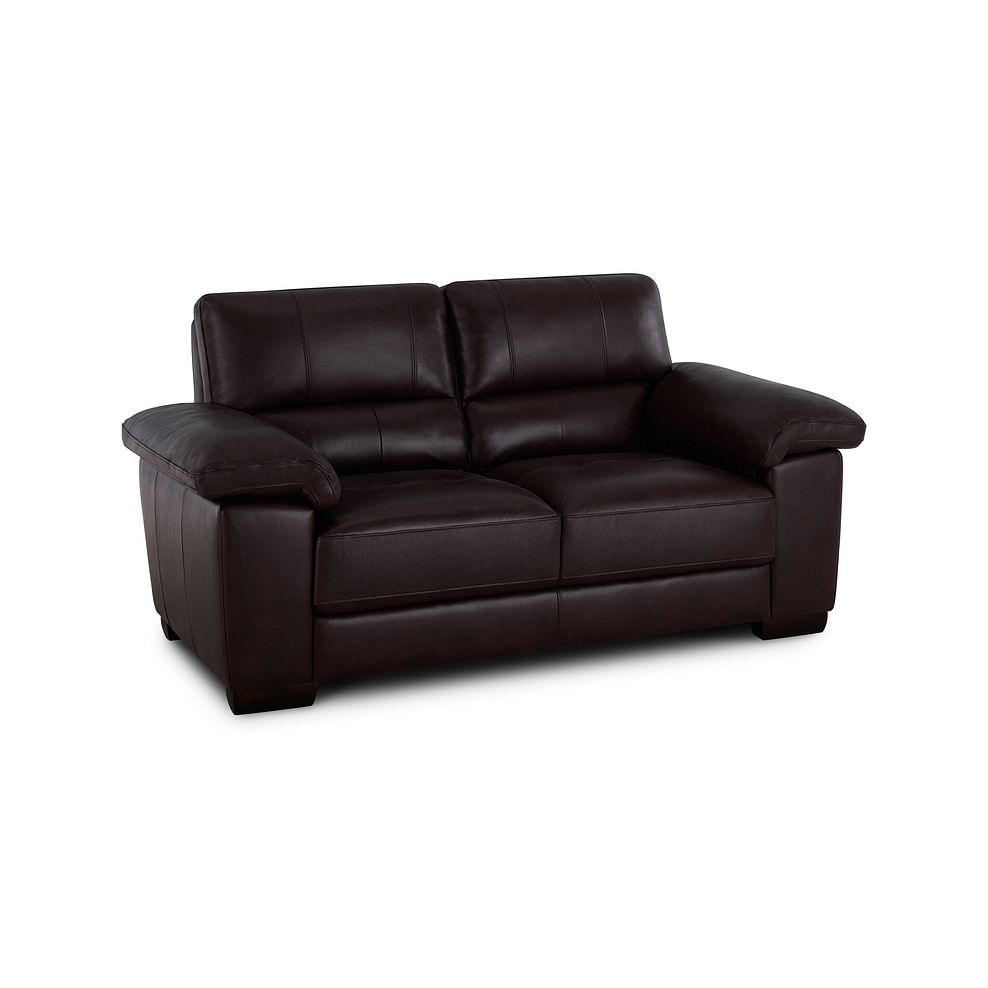Turin 2 Seater Sofa in Two Tone Brown Leather 3