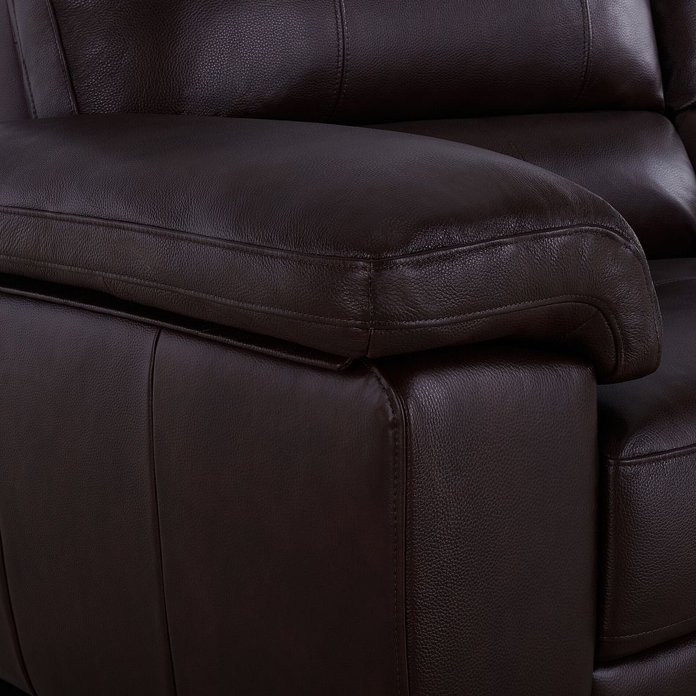 Turin 2 Seater Sofa in Two Tone Brown Leather 7