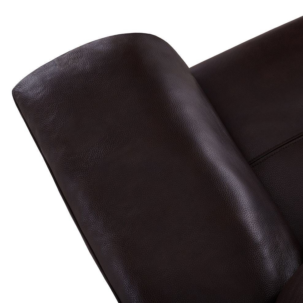 Turin 2 Seater Sofa in Two Tone Brown Leather 8