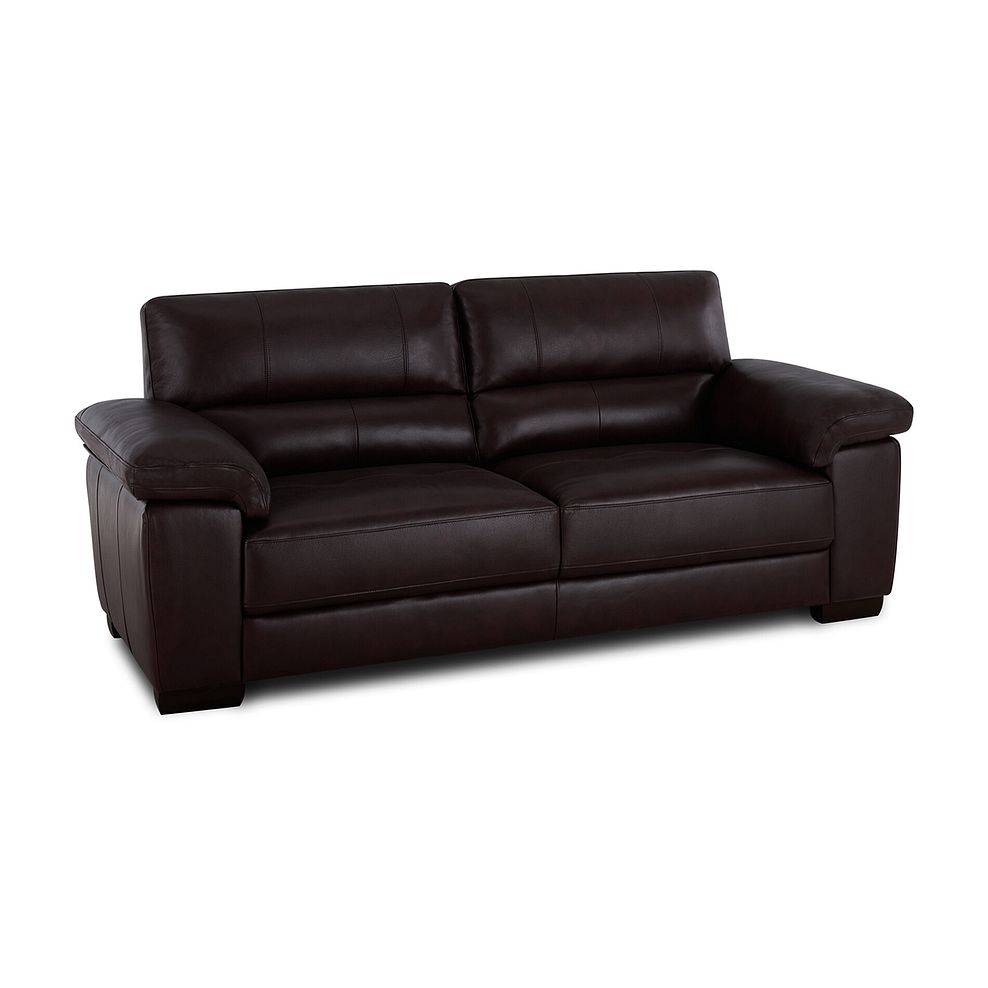 Turin 3 Seater Sofa in Two Tone Brown Leather Thumbnail 3