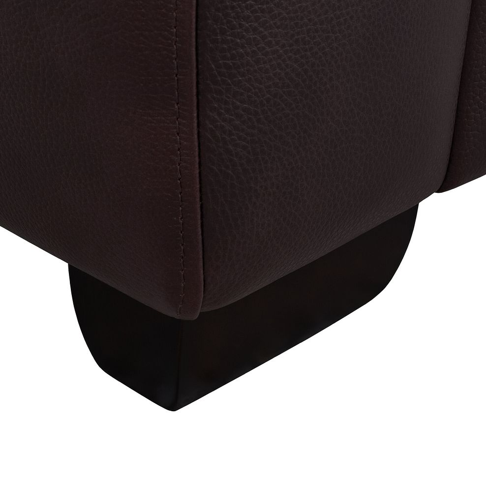Turin Armchair in Two Tone Brown Leather 7