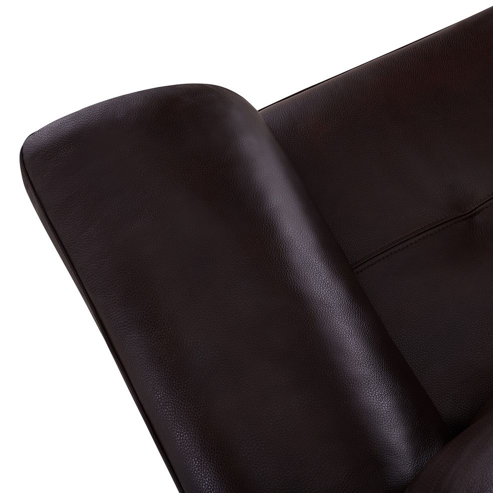 Turin Armchair in Two Tone Brown Leather 9