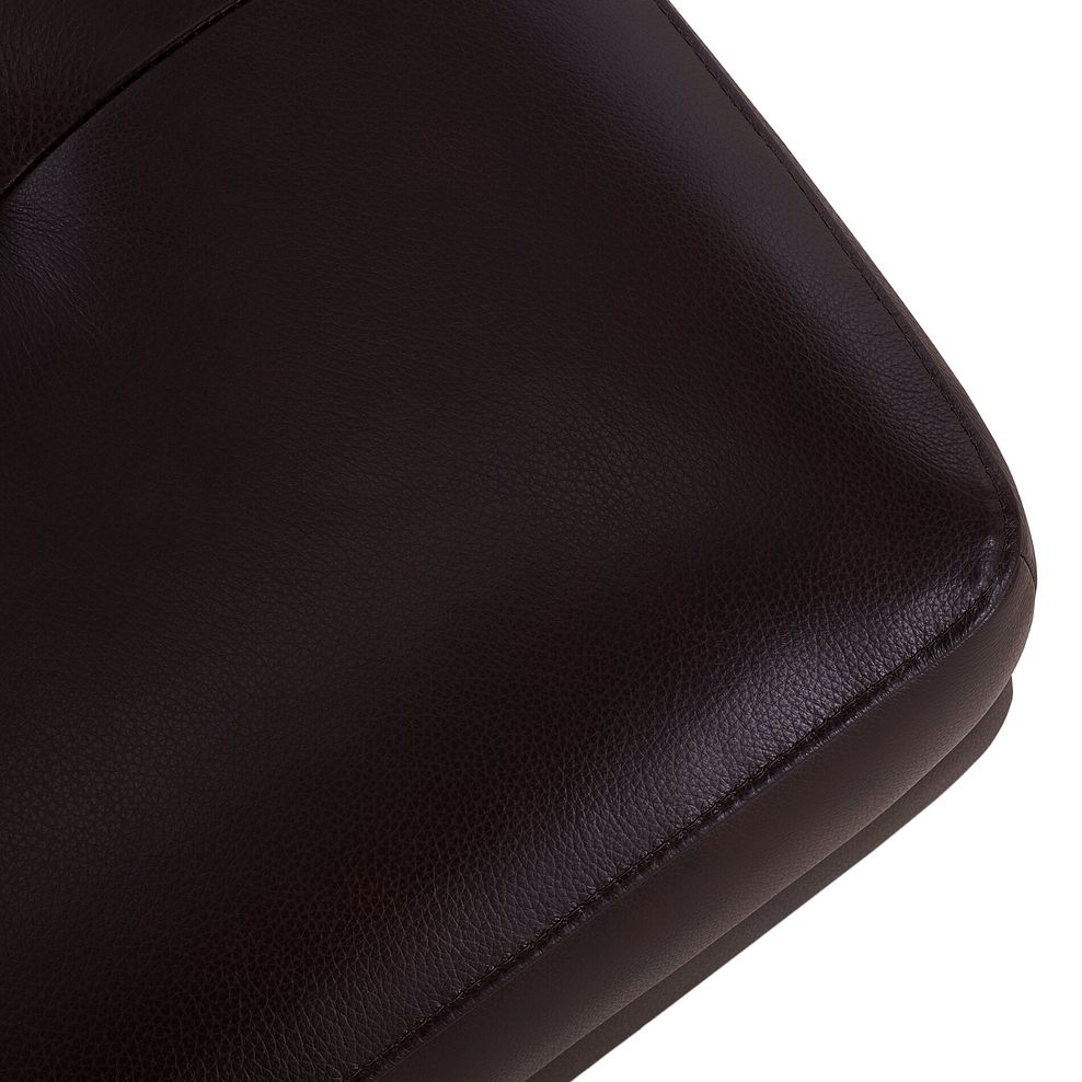 Turin Storage Footstool in Two Tone Brown Leather 7