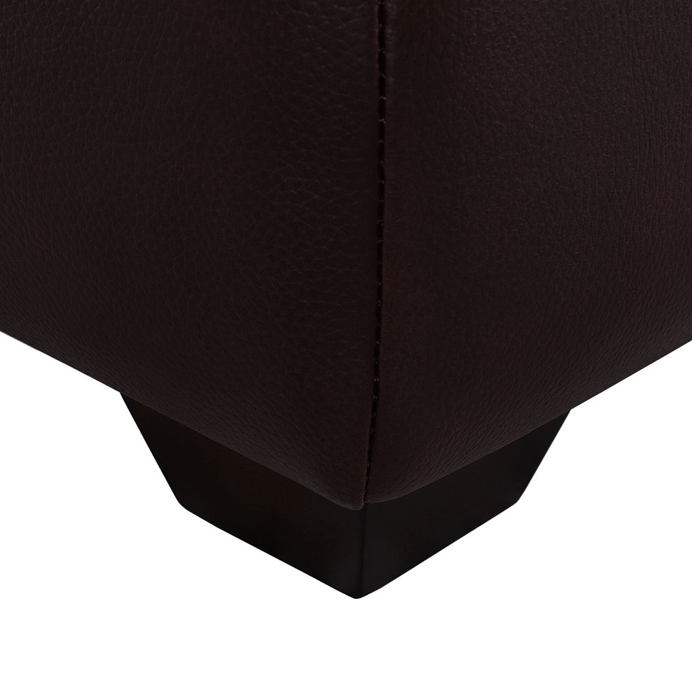 Turin Storage Footstool in Two Tone Brown Leather 5