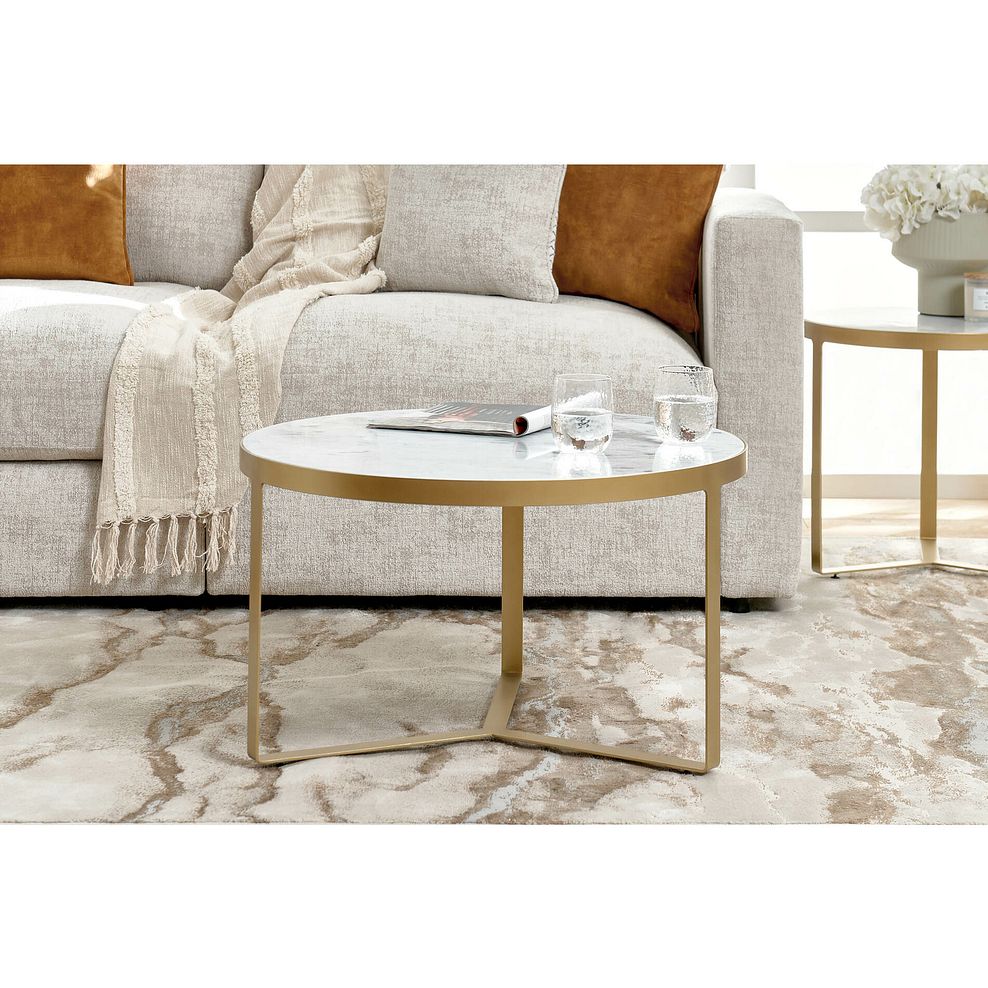 Tuscany Marble Top Coffee Table 1