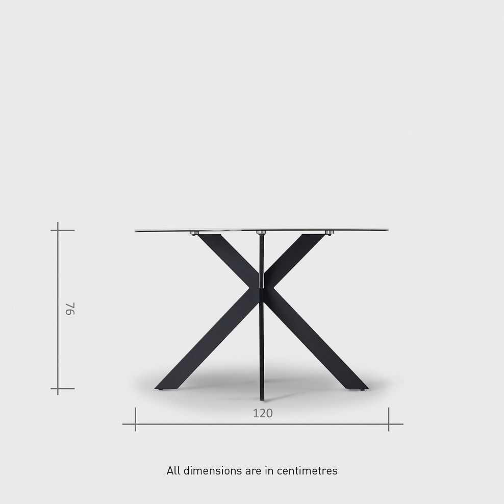 Venice White Ceramic Round Dining Table + 4 Bette Chairs with Black Legs in Heritage Bottle Green Velvet 9