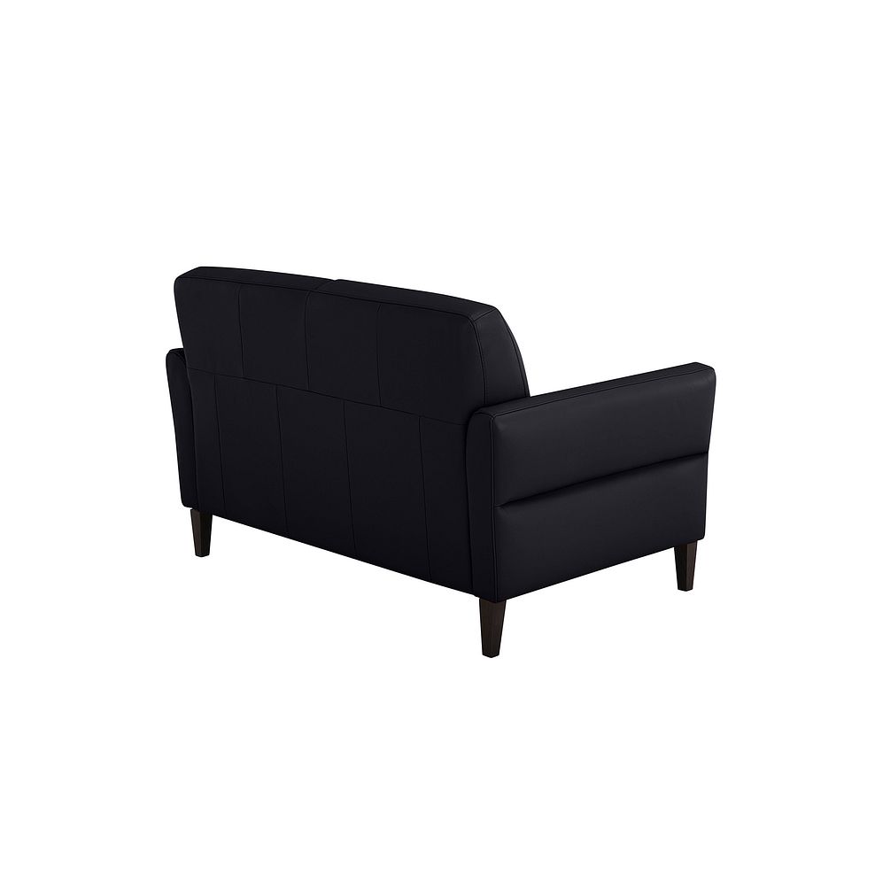 Vittoria 2 Seater Sofa in Black Leather 3