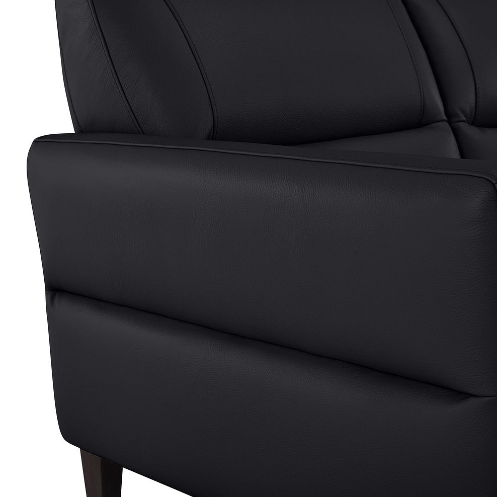 Vittoria 2 Seater Sofa in Black Leather 7