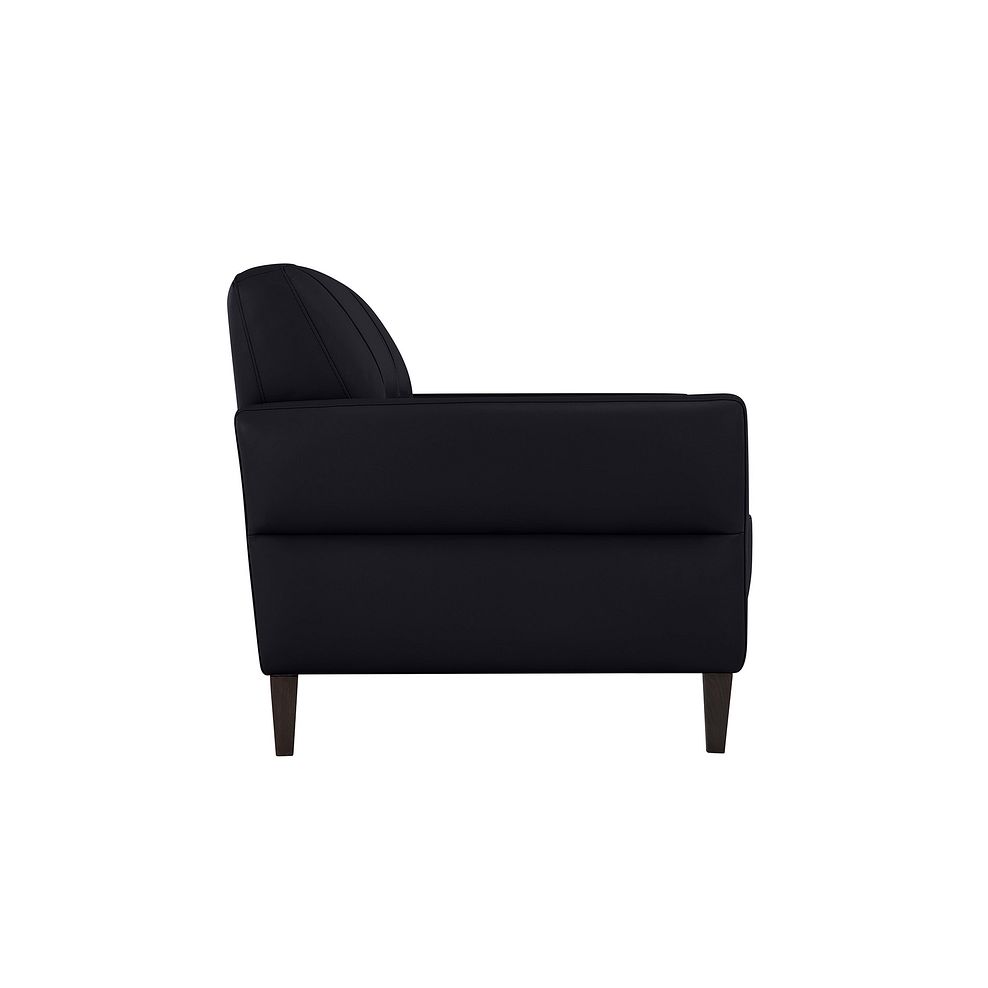 Vittoria 2 Seater Sofa in Black Leather Thumbnail 4