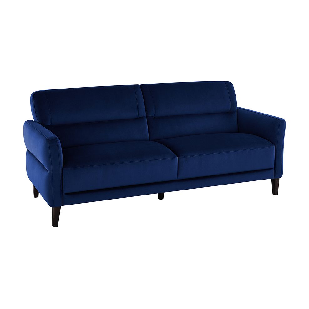 Vittoria 3 Seater Sofa in Blue fabric 1