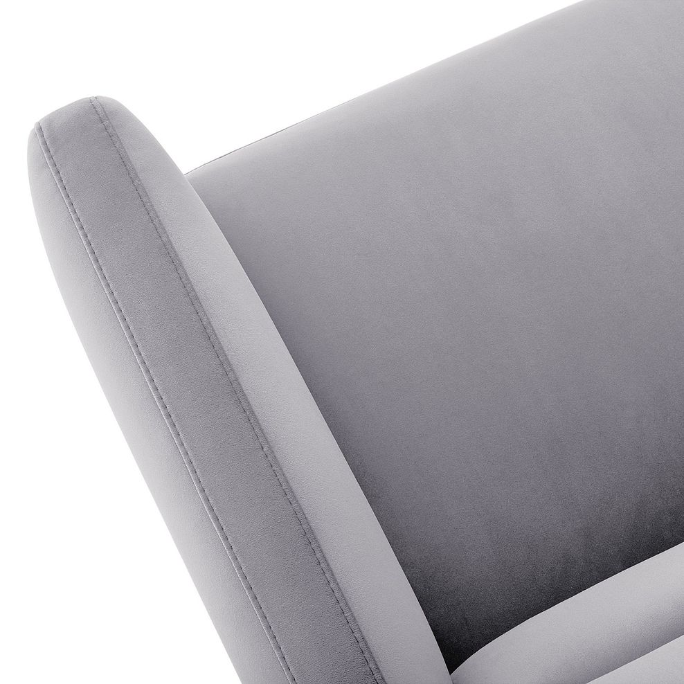Vittoria 3 Seater Sofa in Silver fabric 6