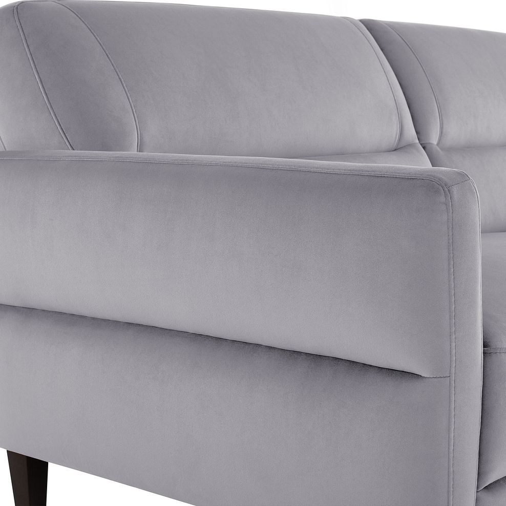 Vittoria 3 Seater Sofa in Silver fabric 7
