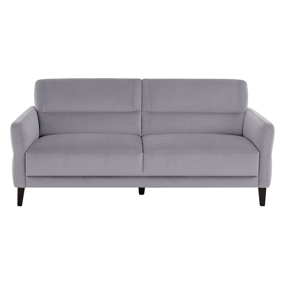 Vittoria 3 Seater Sofa in Silver fabric 2