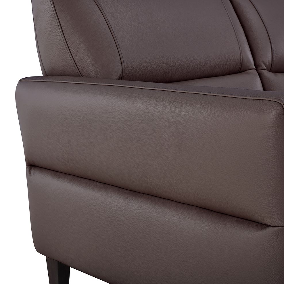 Vittoria 2 Seater Sofa in Taupe Leather 7