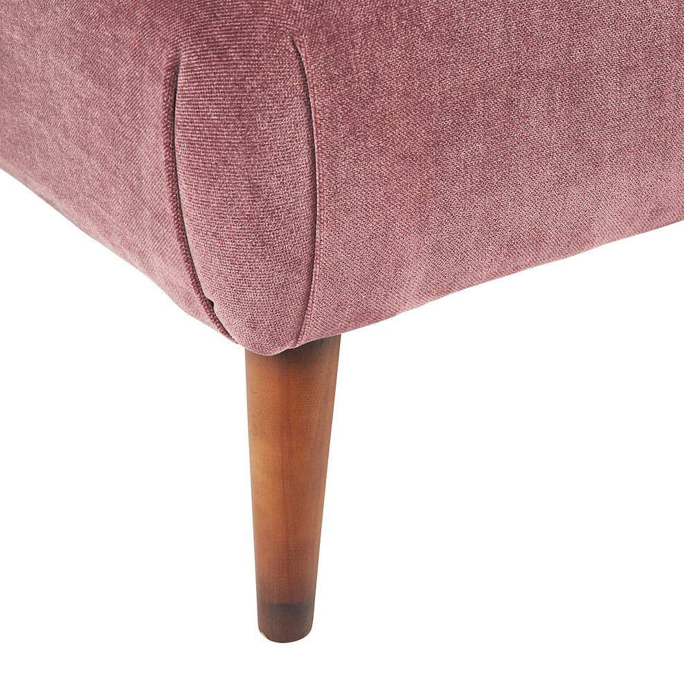 Willoughby Footstool in Manolo Blush Fabric 3