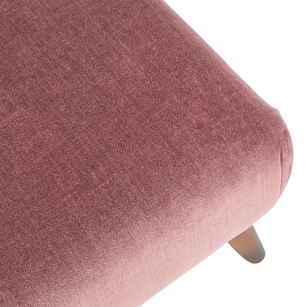 Willoughby Footstool in Manolo Blush Fabric 4